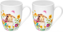Набор кружек «Кролик в цветочном поле» - Фото 2