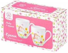 Набор кружек «Кролик в цветочном поле» - Фото 5