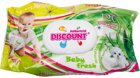 Салфетки влажные для детей с экстрактом алоэ вера «Baby fresh»