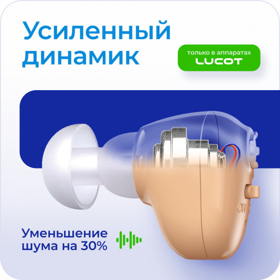 Cлуховой аппарат внутриушной Lucot ITC