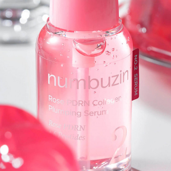Сыворотка для лицв с ПДРН и пептидами «No.2 Rose PDRN Collagen Plumping Serum»