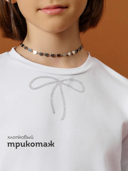 Лонгслив школьный для девочек