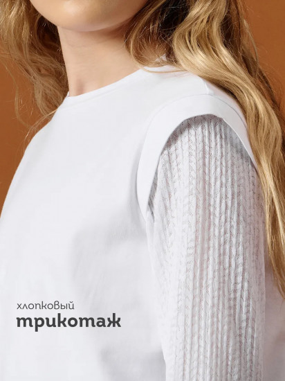 Лонгслив школьный для девочек