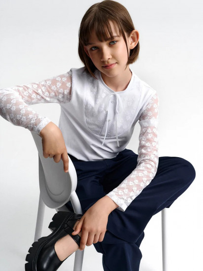 Лонгслив школьный для девочек