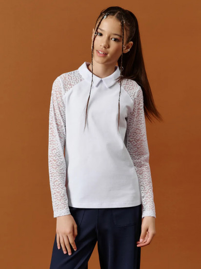 Лонгслив школьный для девочек