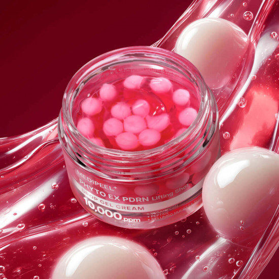 Капсульный крем для лица с пептидами, ПДРН и микроиглами «Phyto EX PDRN Lifting Shot Drop Gel Cream»