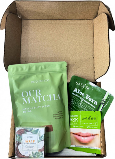 Подарочный набор уходовой косметики «Зеленый»