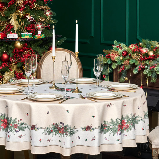 Скатерть круглая с люрексом «Celebration»
