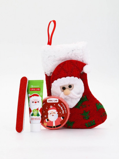 Подарочный набор в новогоднем носке «Дед Мороз»
