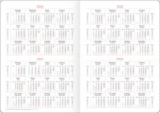 Ежедневник датированный на 2026 год