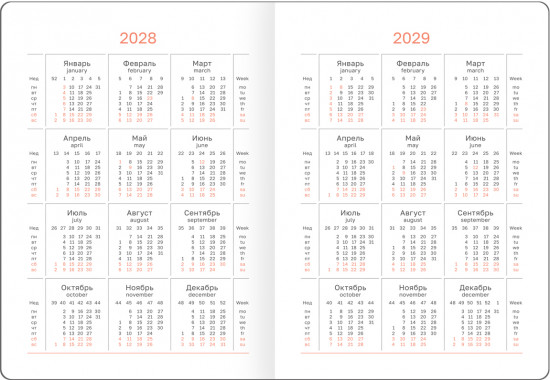 Ежедневник датированный на 2026 год