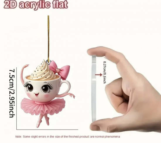 Ёлочное украшения «Балерина-капучино»