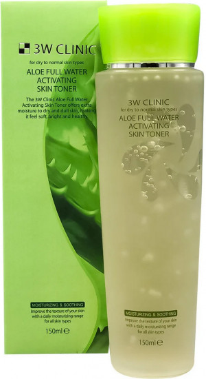 Увлажняющий тонер с экстрактом алоэ «Aloe Full Water Activating Skin Toner»