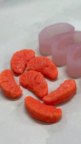 Силиконовый молд «Дольки мандарина»