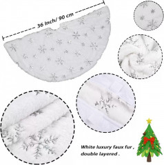 Новогодний коврик юбка под елку - Фото 1