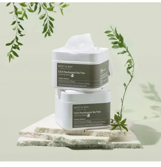 Набор масок с центеллой для чувствительной кожи «Cica Houttuynia Tea Tree Calming Mask»