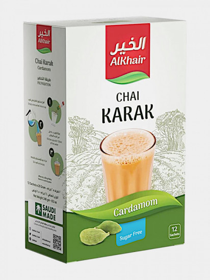 Карак чай с кардамоном без сахара