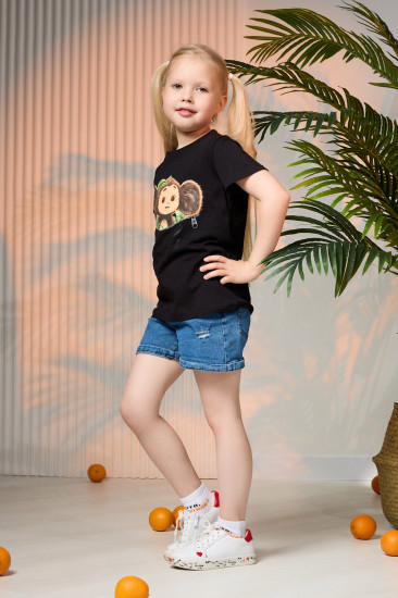 Футболка для девочек «Чебурашка»