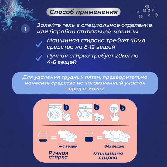 Гель для стирки бесфосфатный «Гиацинт»