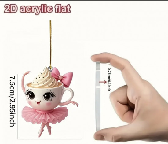 Елочная игрушка «Балерина Капучино»