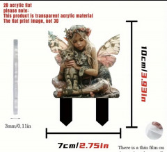 Акриловая фигурка «Фея с котятами» - Фото 1