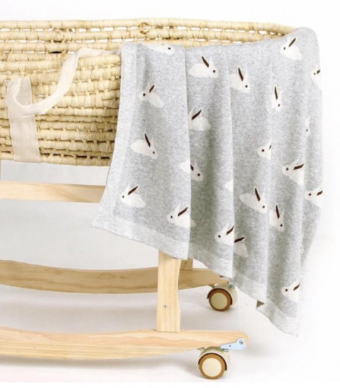 Одеяло-плед вязаное детское