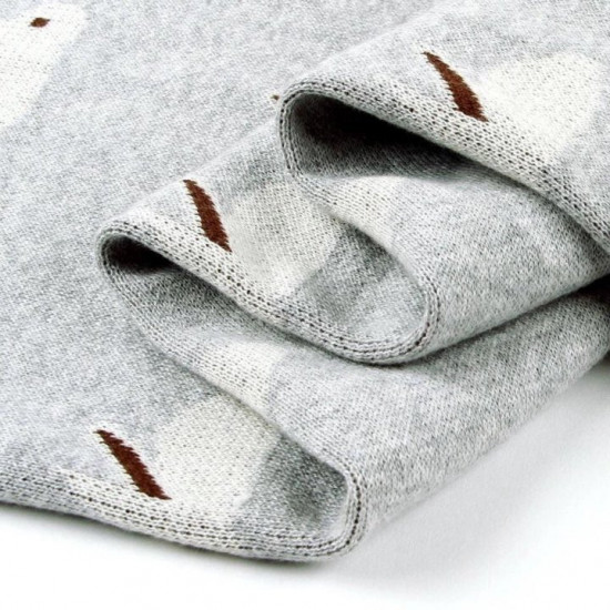 Одеяло-плед вязаное детское