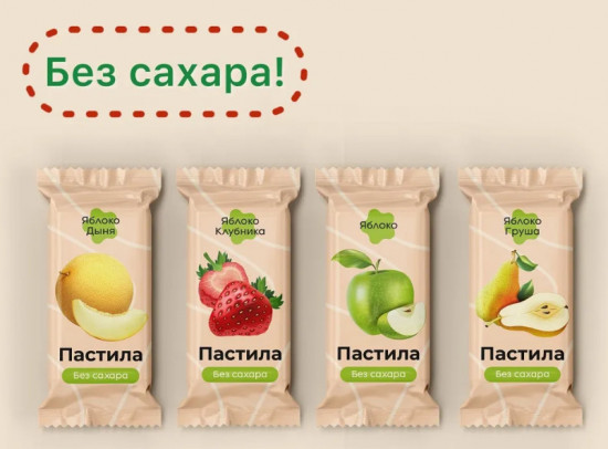 Пастила «Дыня, клубника, груша, яблоко»