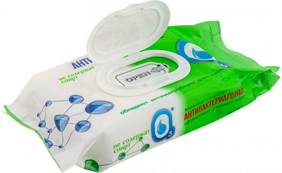 Салфетки влажные антибактериальные