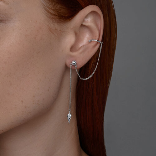 Серьга из серебра