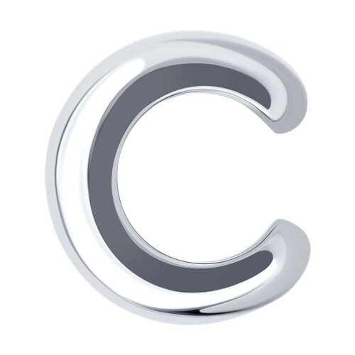 Серьга-кафф из серебра