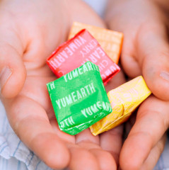 Конфеты жевательные органические со вкусами клубники, лимона, апельсина и яблока - Фото 2