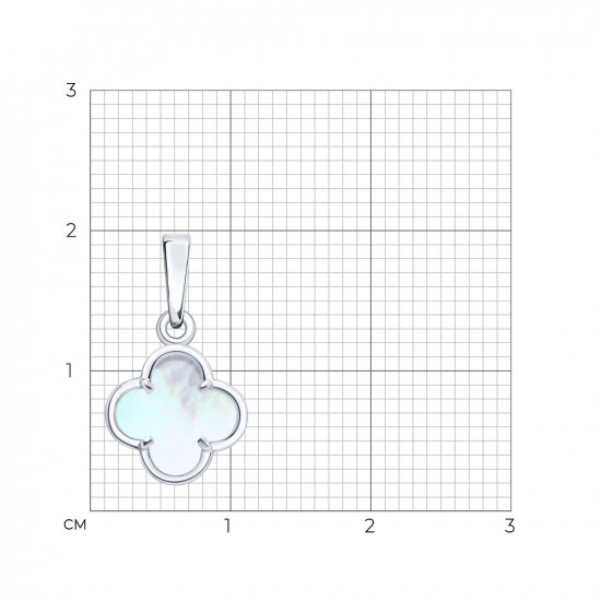 Подвеска из серебра с перламутром
