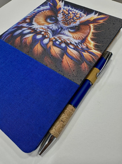 Ежедневник с ручкой в экостиле «Сова»