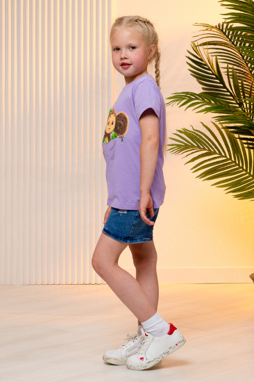 Футболка для девочек «Чебурашка»