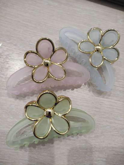 Краб для волос с гавайским цветком