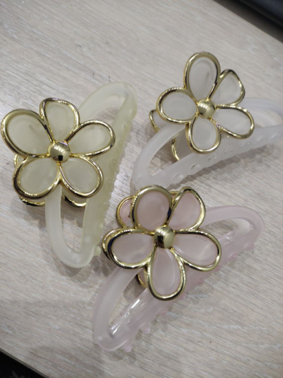 Краб для волос с гавайским цветком