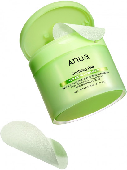Пэды для лица с азелаиновой кислотой «Azelaic Acid 10 Hyaluron Redness Soothing Pad»