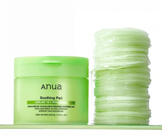 Пэды для лица с азелаиновой кислотой «Azelaic Acid 10 Hyaluron Redness Soothing Pad»