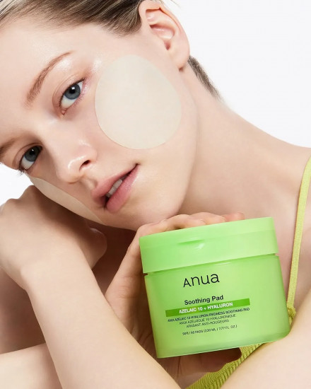 Пэды для лица с азелаиновой кислотой «Azelaic Acid 10 Hyaluron Redness Soothing Pad»