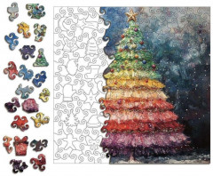 Пазл деревянный контурный «Елочка» - Фото 2