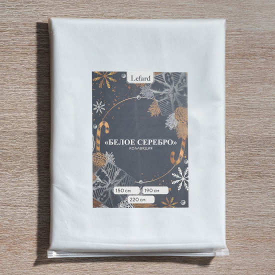 Скатерть овальная «Феерия. Серебро»