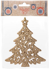 Украшение подвесное «Золотистая елочка» - Фото 1