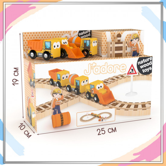 Игровой набор «Стройка с железной дорогой»