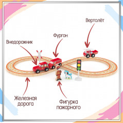 Игровой набор «Пожарное отделение с железной дорогой» - Фото 1