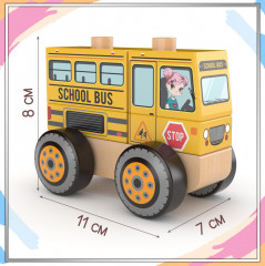 Игрушка 3 в 1 «Школьный автобус» - Фото 4