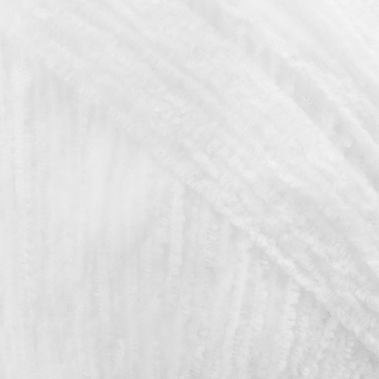 Пряжа для вязания «Микровелюр», цвет001 Белый