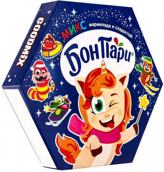 Новогодний набор сладостей «БонПари и веселая компания»