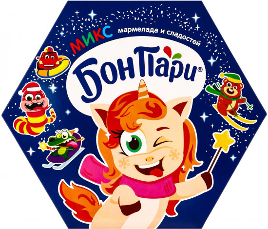 Новогодний набор сладостей «БонПари и веселая компания»