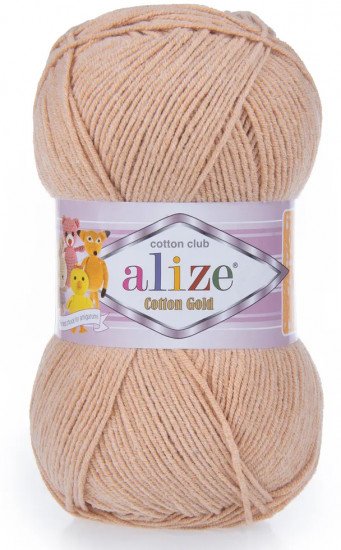 Пряжа для вязания «Cotton gold», цвет 964 Абрикосовый крем